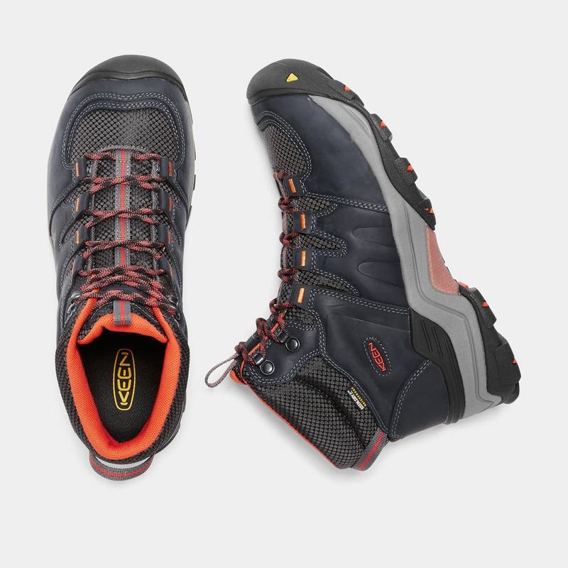 Keen Gypsum II Waterproof Mid - Erkek Trekking Bot - Siyah - Türkiye (034597QRT)